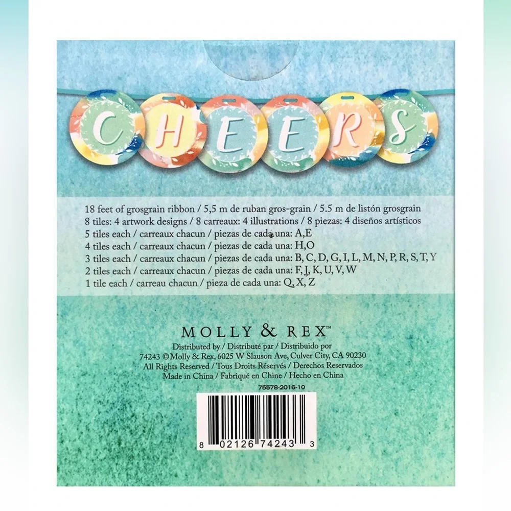Molly & Rex Love Small Banner Kit (74243) Multicolor Pastels